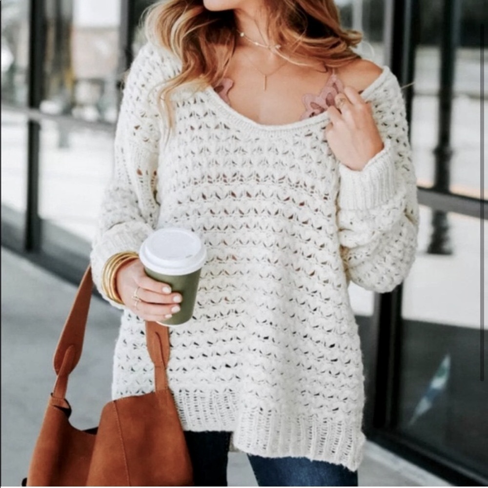 ⭐️LIKE NEW⭐️ Free People Crashing Waves Sweater